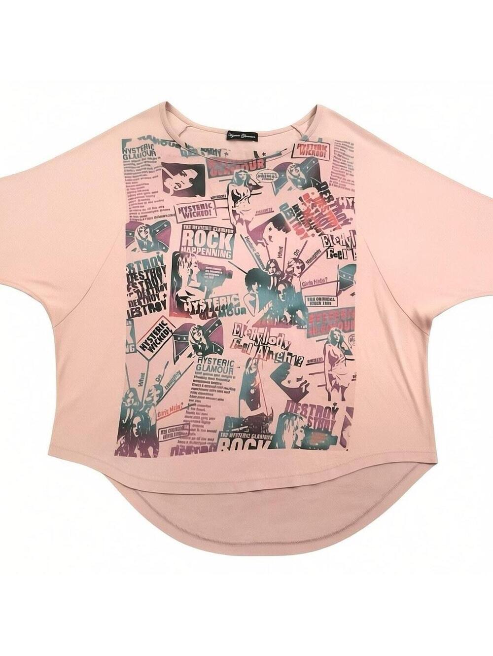 Vintage Hysteric Glamour Wild Woman Quarter Sleeve Graphic Tee